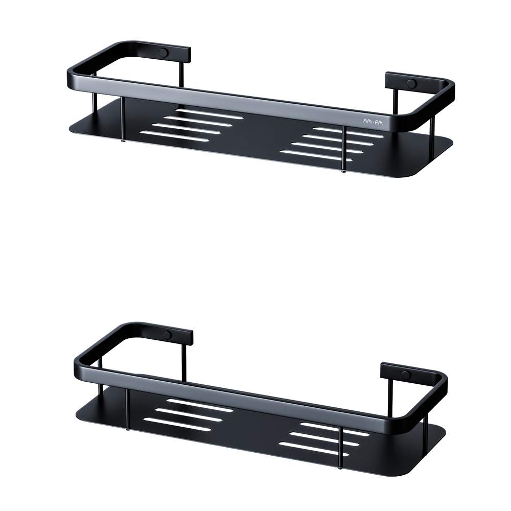 Двойная черная полка для ванной AMPM Sense L A7453222 11590₽