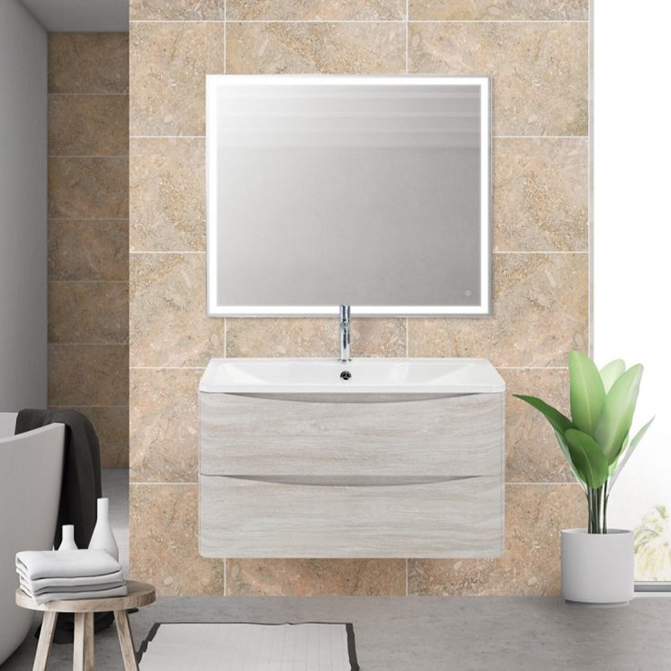

BelBagno Мебель для ванной BelBagno Acqua 90 подвесная, rovere vintage bianco