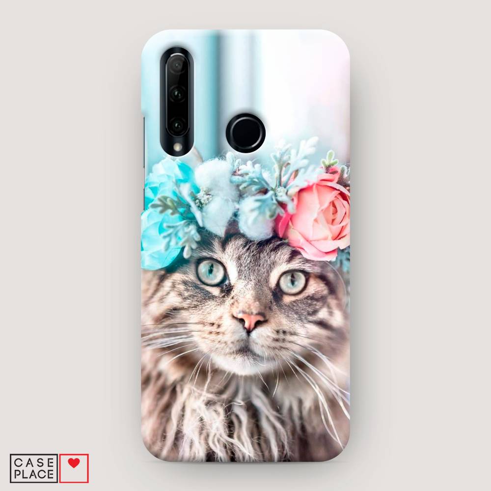 

Чехол Awog "Кот в венке" для Honor 20e, 6104120-1