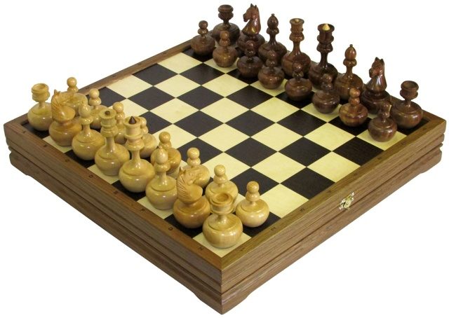 Шахматы стандартные деревянные Неваляшки 47*47 см 999-RTC-5869