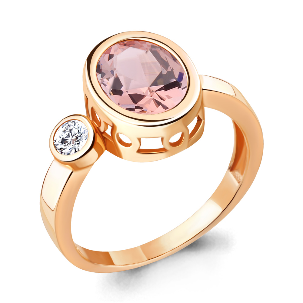 

Кольцо из серебра с морганитом р.  Aquamarine 6916990А_925_з, 6916990А_925_з