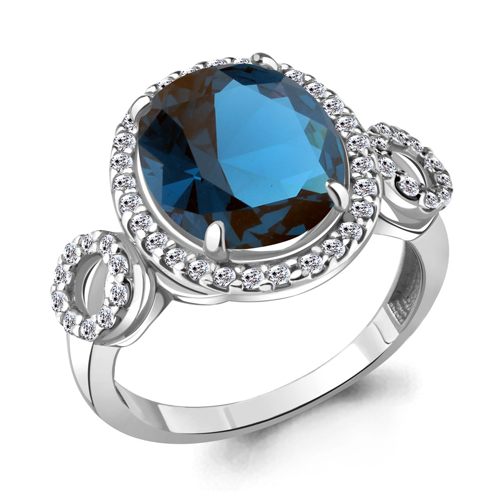 

Кольцо из серебра с топазом р. 20 Aquamarine 6916893А_925_р, 6916893А_925_р
