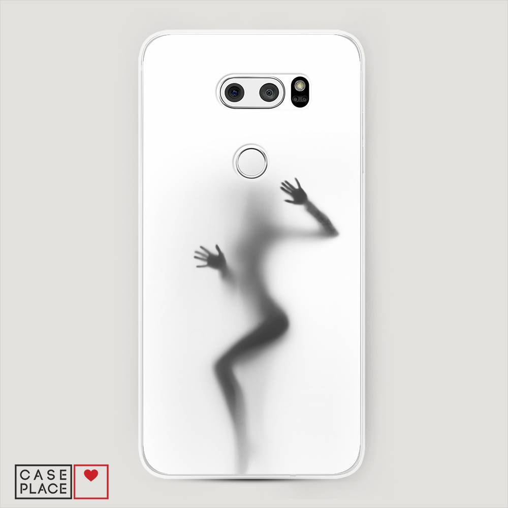 

Чехол Awog на LG V35 ThinQ "Девушка в душе", Серый;белый;черный, 83650-7