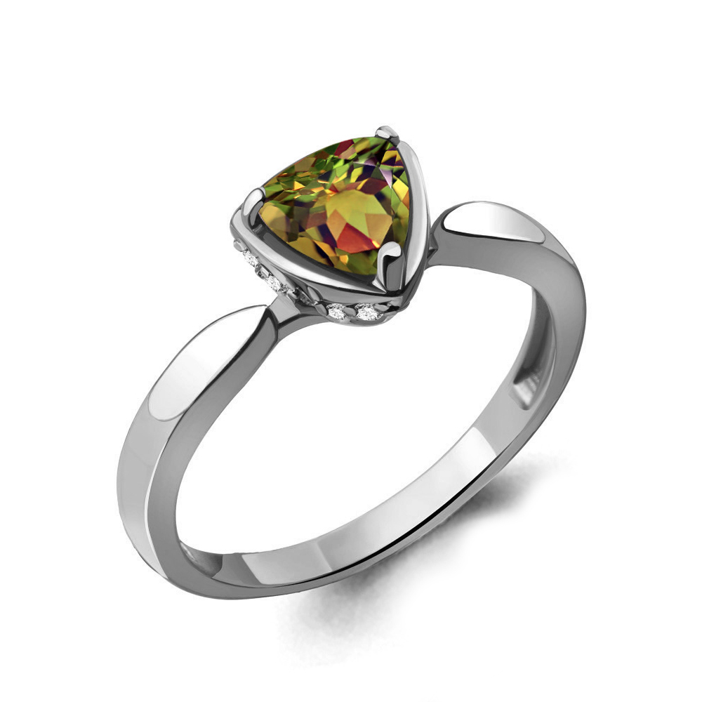 

Кольцо из серебра с султанитом р. 17 Aquamarine 6916619А_925_р, 6916619А_925_р