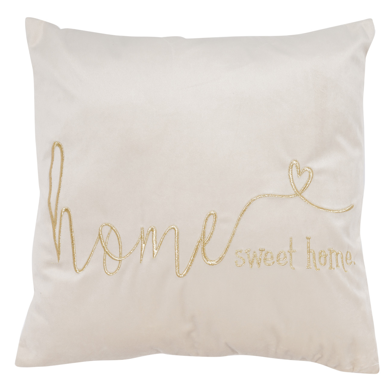 

Подушка декоративная 45x45 вельвет серо-коричневая Sweet home Scroll, Серый