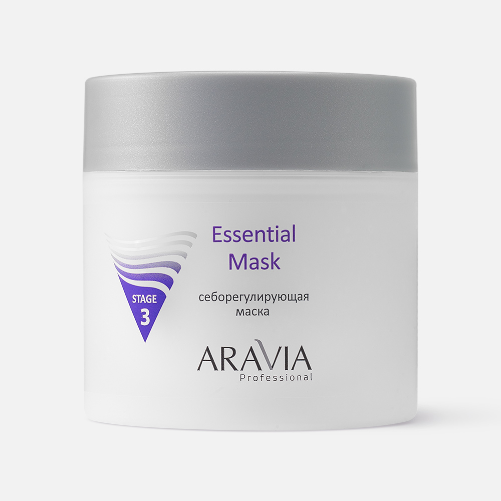 Маска для лица Aravia Professional Essential Mask себорегулирующая, 300 мл лосьон 2 в 1 aravia professional от врастания и для замедления роста волос 150 мл
