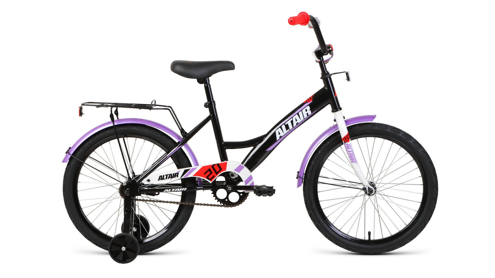 Велосипед Altair Kids 20, год 2022, цвет Черный- Белый