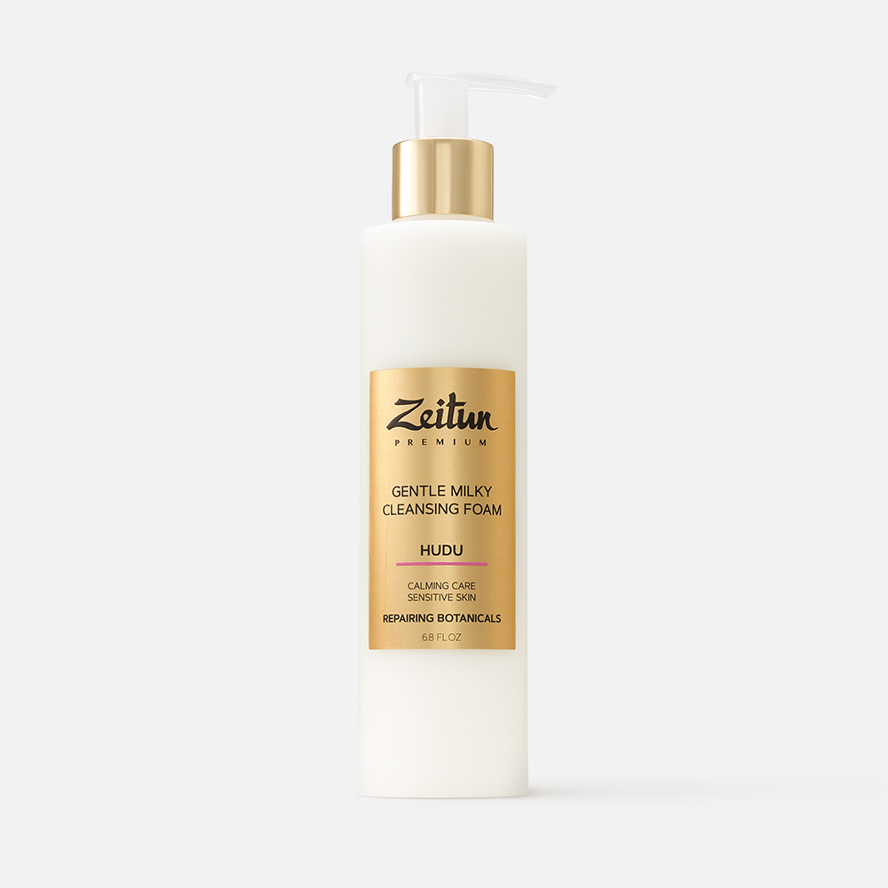 Пенка для умывания Zeitun Gentle Milky Hudu с ромашкой и алоэ вера, увлажняющая 200 мл