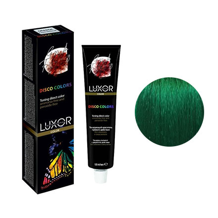 Тонирующий гель Disco Colors Luxor Professional зеленый контактные линзы illusion colors rio fc 17 черно зеленый 0 0d r8 6 2 шт