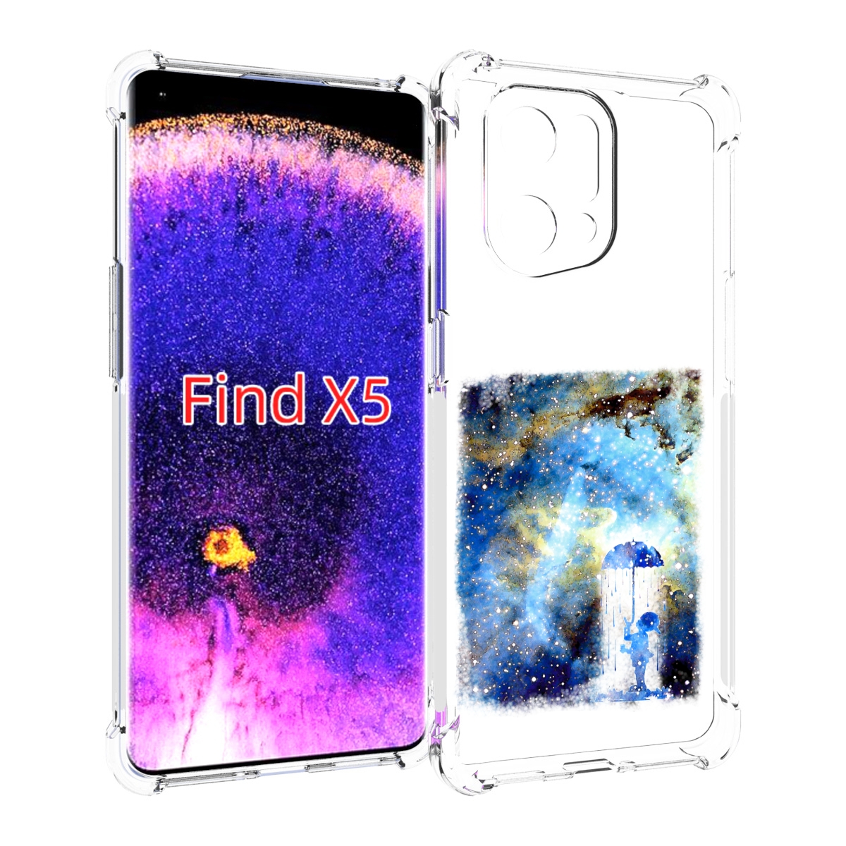 

Чехол MyPads мальчик в небе для Oppo Find X5, Прозрачный, Tocco