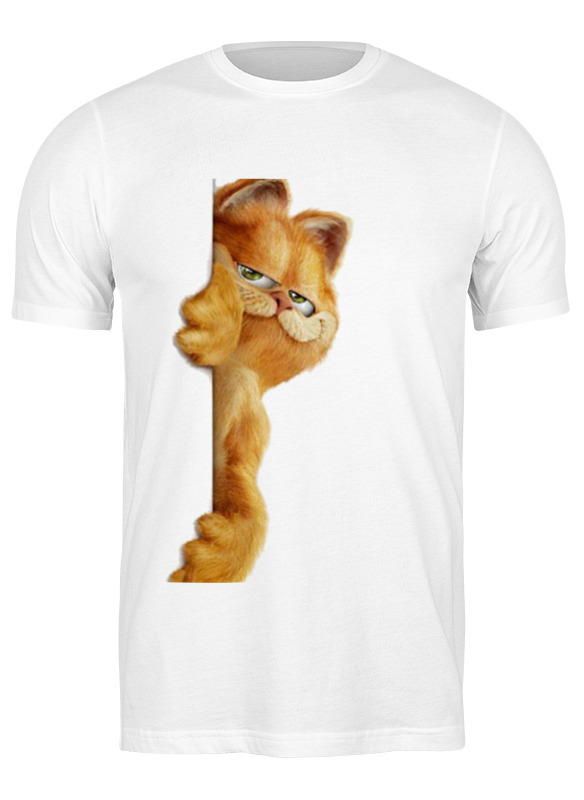 

Футболка мужская Printio Гарфилд белая 3XL, Белый, Гарфилд
