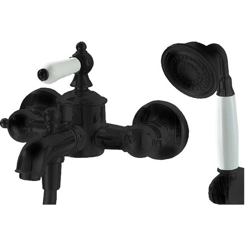 

Смеситель для ванны Bravat Art black короткий излив, черный (F675109BM-B)