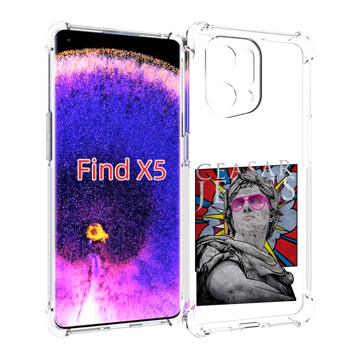 

Чехол MyPads крутая статуя свободы для Oppo Find X5, Прозрачный, Tocco