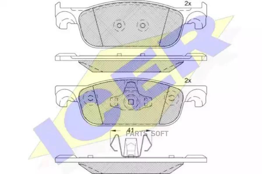 

Колодки Передние Renault Logan Ii 13->/Sandero Ii 14-> Icer 182274 Icer арт. 182274