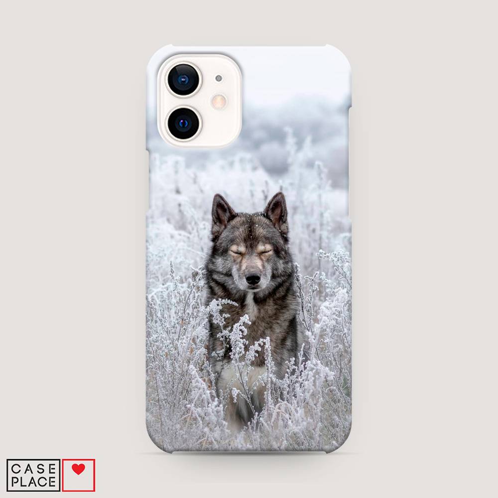 

Пластиковый чехол "Волк в поле" на Apple iPhone 12 mini, 12620-1