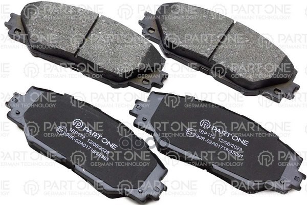 

Колодки тормозные дисковые пер. TOYOTA Rav4 06- PART-ONE 1BP172