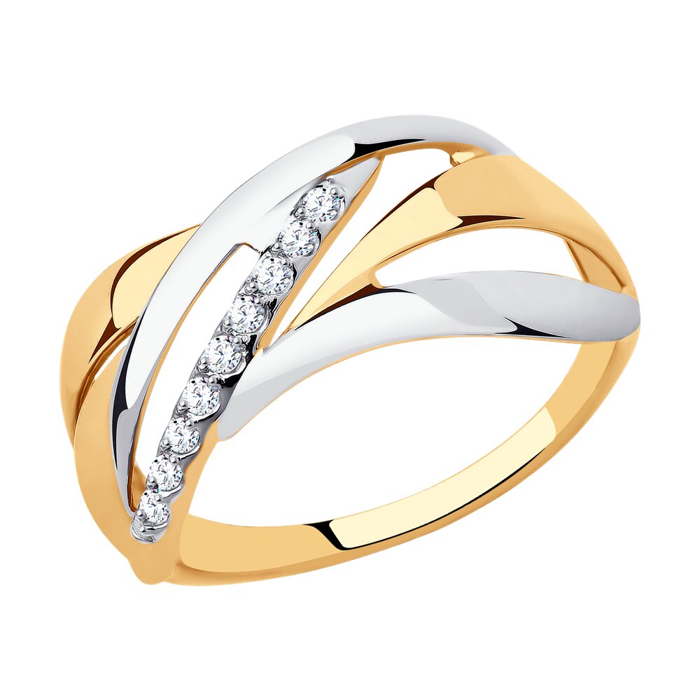 

Кольцо из золота р. 21 SOKOLOV 018503, фианит, 018503