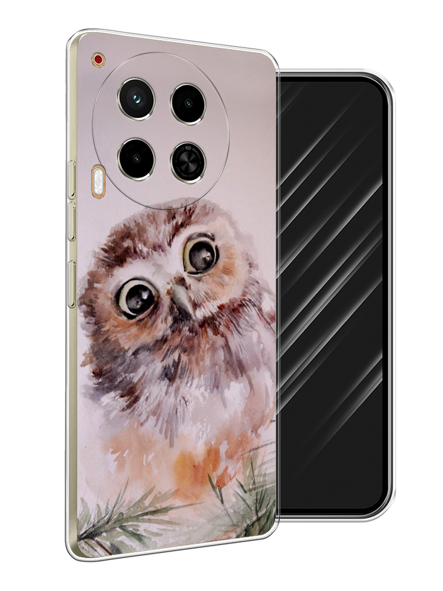 

Чехол Awog на Tecno Camon 30 4G "Сова на розовом", Розовый;коричневый, 305650-1