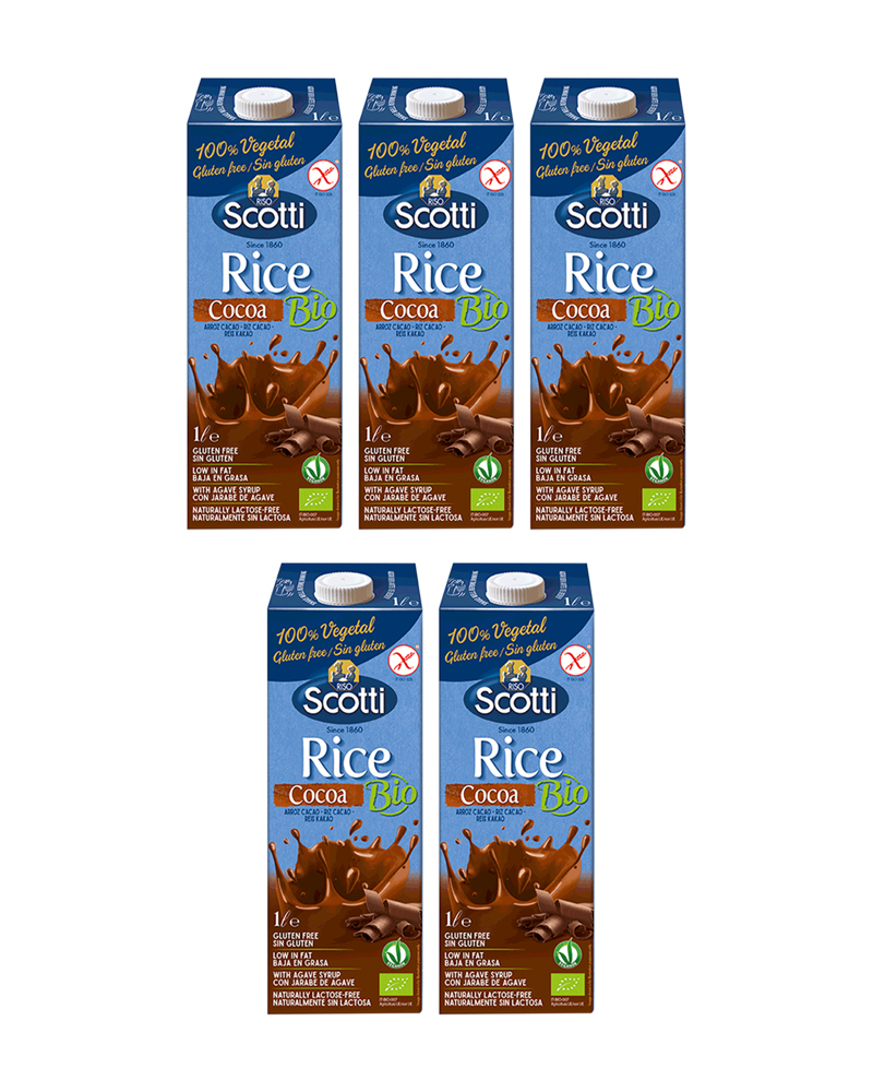 Рисовый напиток Riso Scotti с какао BIO 1 л. - 5 шт