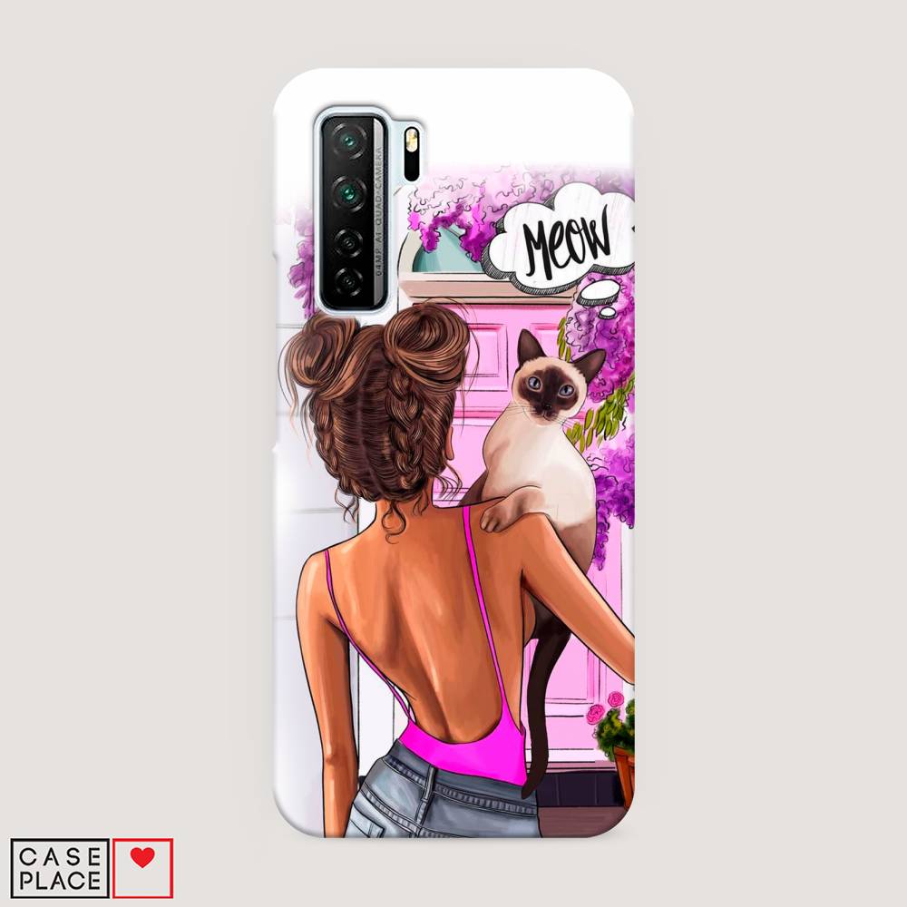 

Чехол Awog "Девушка с кошкой" для Honor 30S (Global), 6102820-5