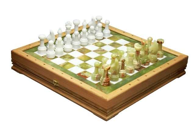 Шахматы каменные стандартные (высота короля 3,50) 43*43 см 999-RTG-5516