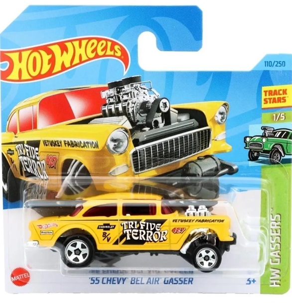 Машинка Mattel Hot Wheels 55 Chevy Bel Air Gassser, 110 из 250
