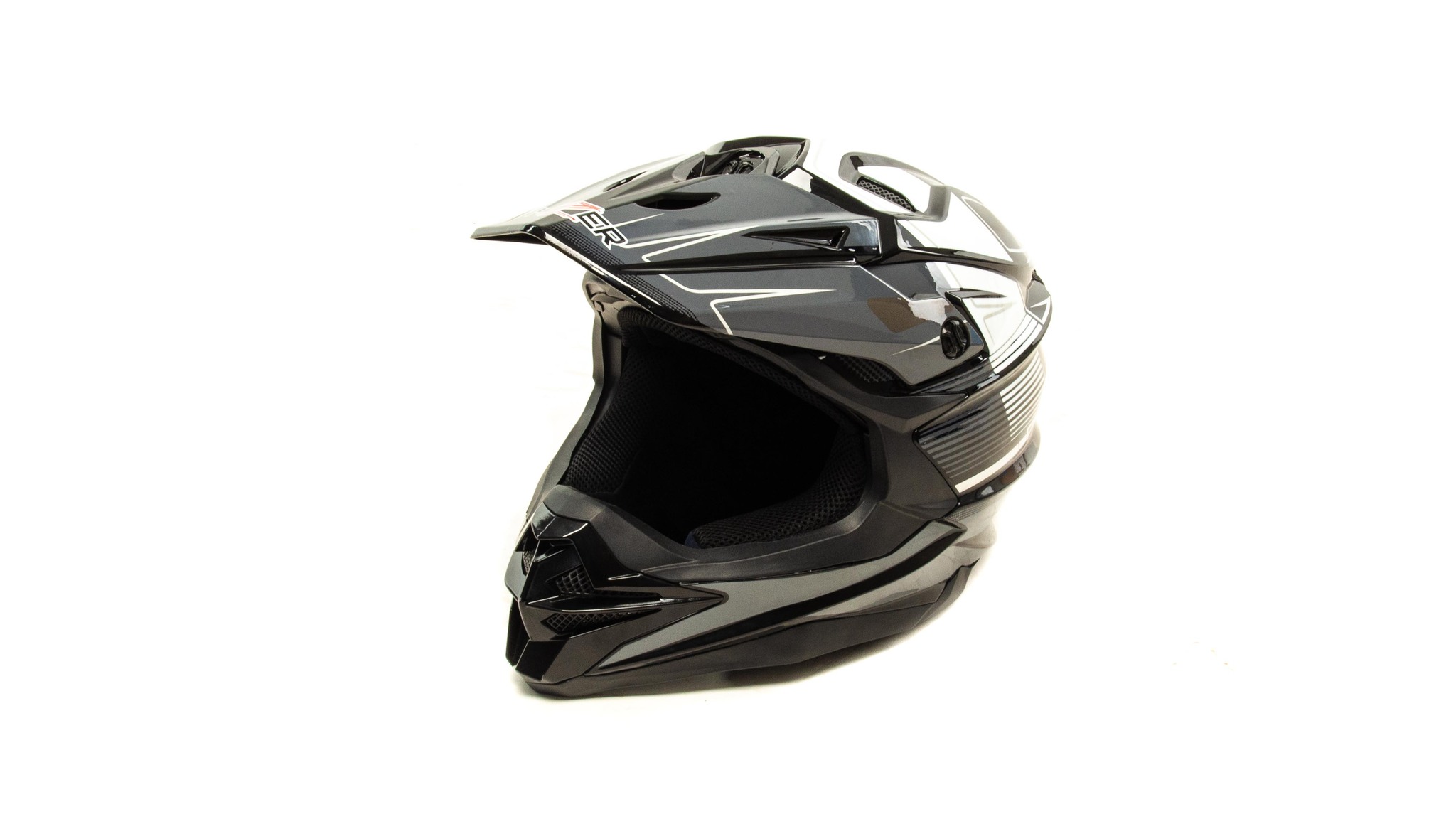 

Шлем мото кроссовый HIZER J6803 (XL) #2 BLACK/GREY