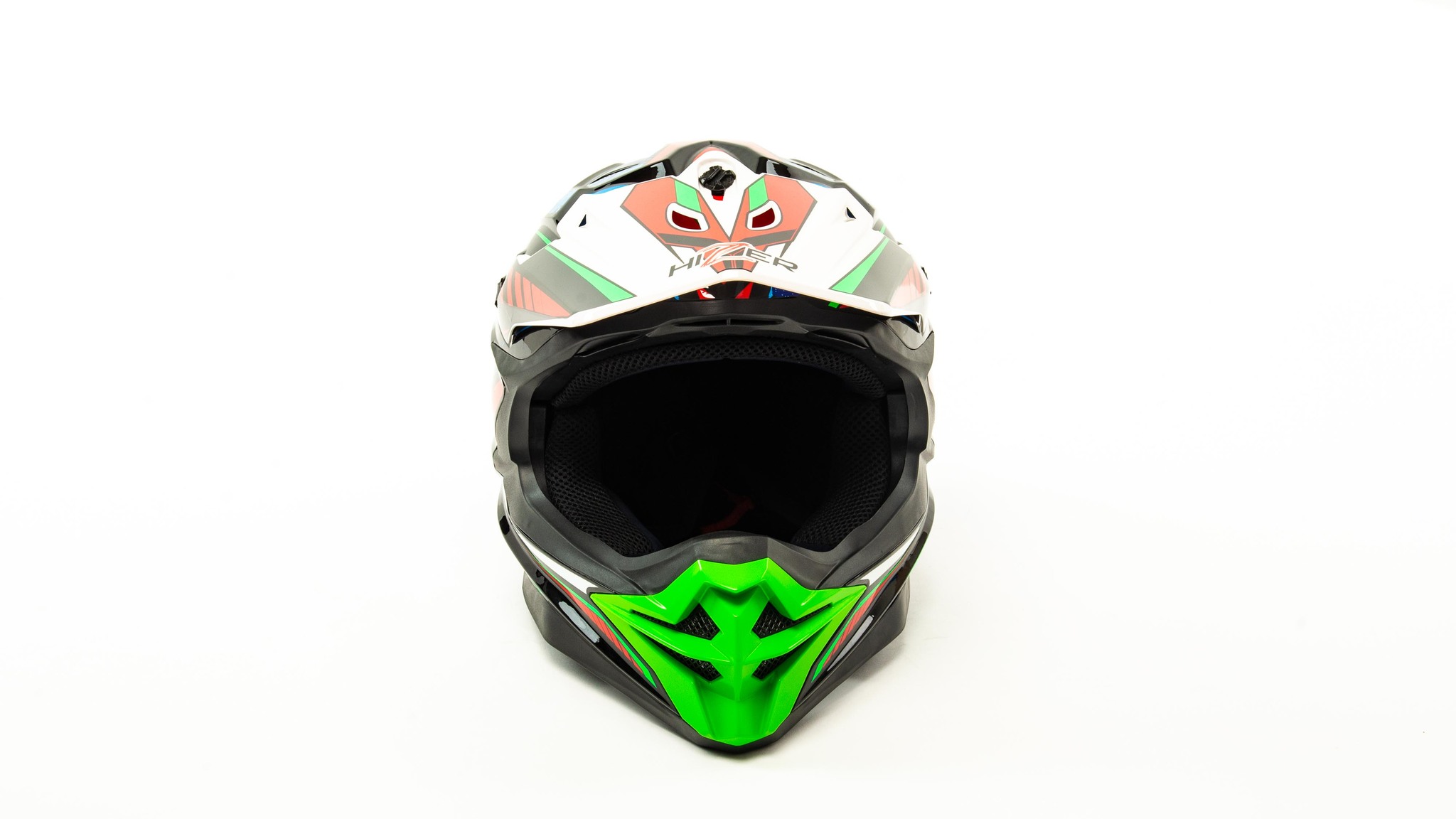 

Шлем мото кроссовый HIZER J6803 (M) #6 BLACK/BLUE/GREEN