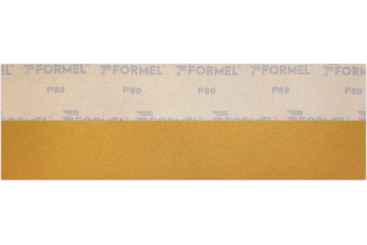 Бумага наждачная №80 полоса на липучке желтая FORMEL