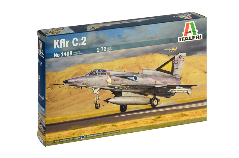 Сборная модель Italeri 1/72 IAI Kfir C.2 1408 600004987469