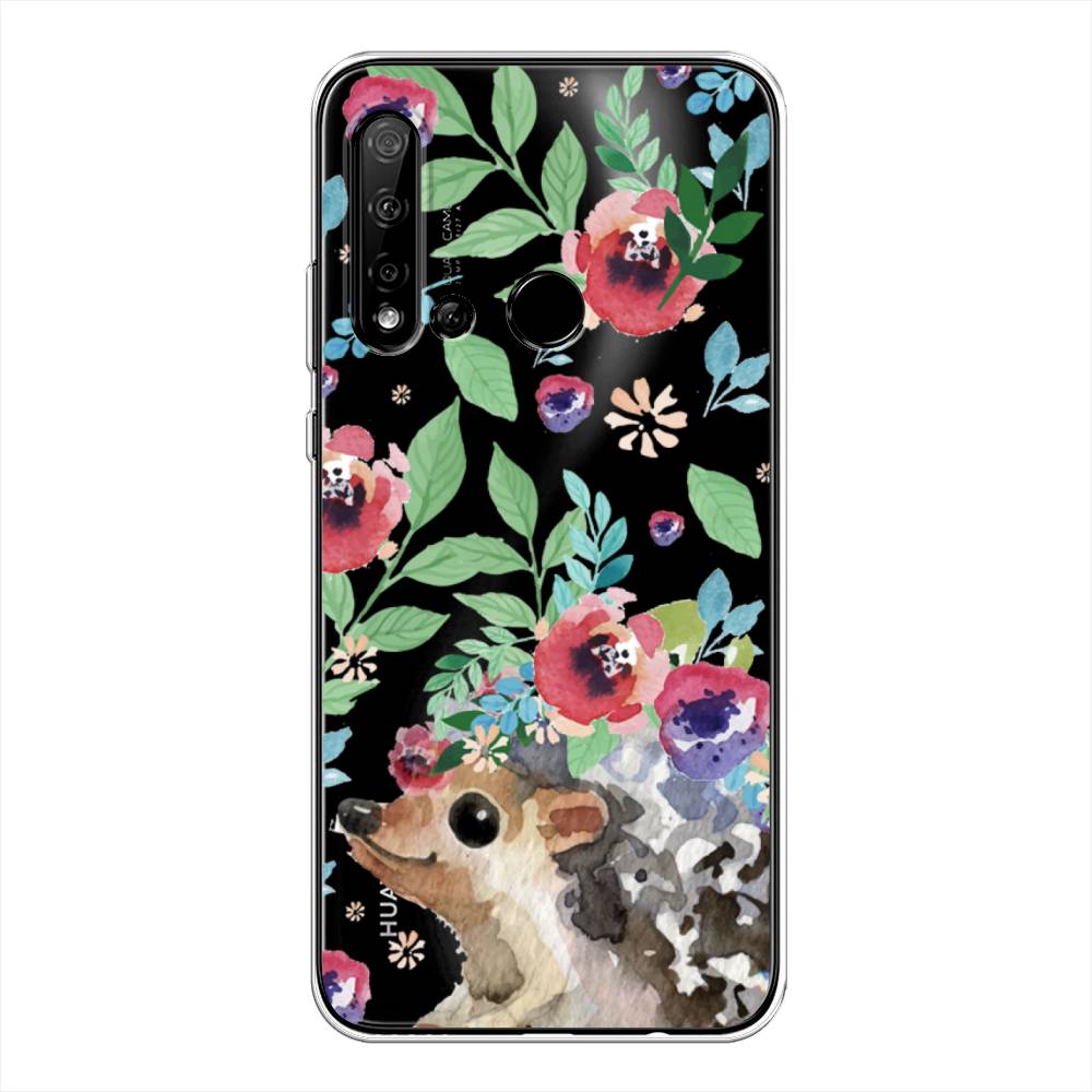

Чехол Awog на Huawei P20 lite 2019 "Ежик в цветах акварель", Розовый;зеленый;коричневый, 69750-2