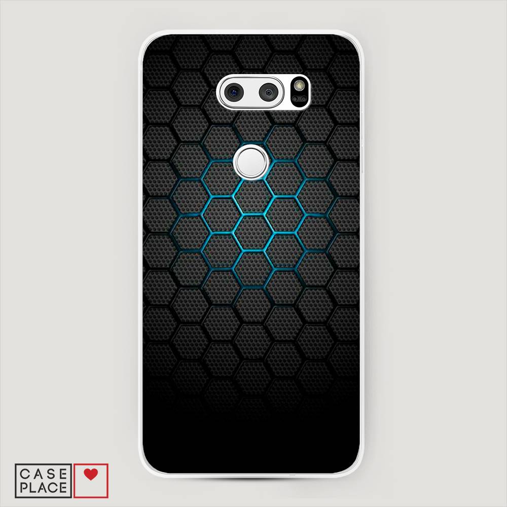 

Чехол Awog "Бирюзовые соты" для LG V35 ThinQ, 83650-3