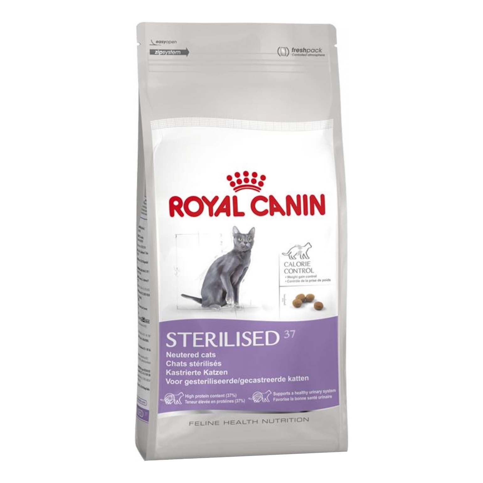 фото Сухой корм корм royal canin для кошек sterilised 37 для стерилизованных 2 кг