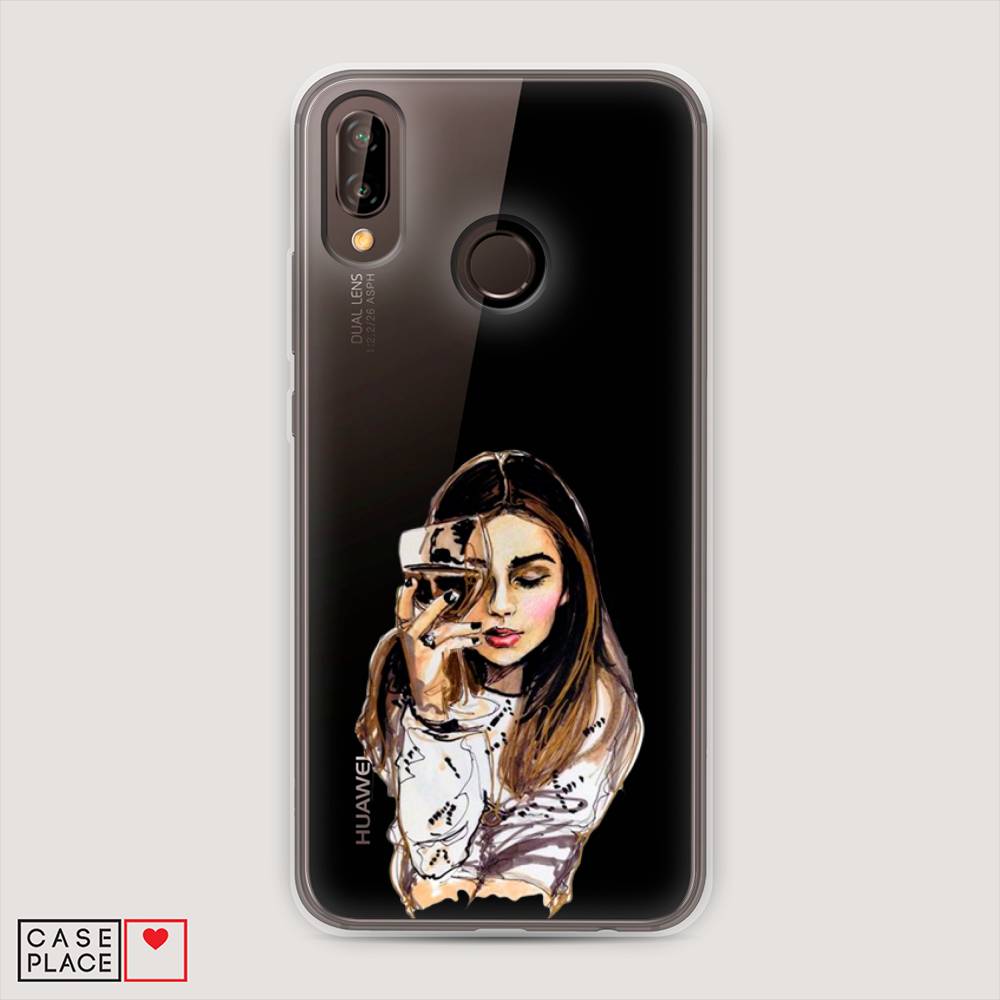 

Чехол Awog "Девушка с бокалом" для Huawei Nova 3