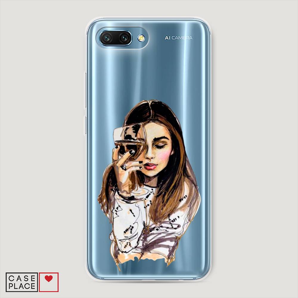 

Чехол Awog "Девушка с бокалом" для Honor 10
