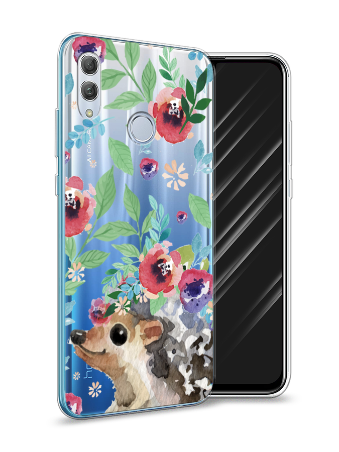 

Чехол Awog на Honor 10 Lite "Ежик в цветах акварель", Розовый;зеленый;коричневый, 67550-2