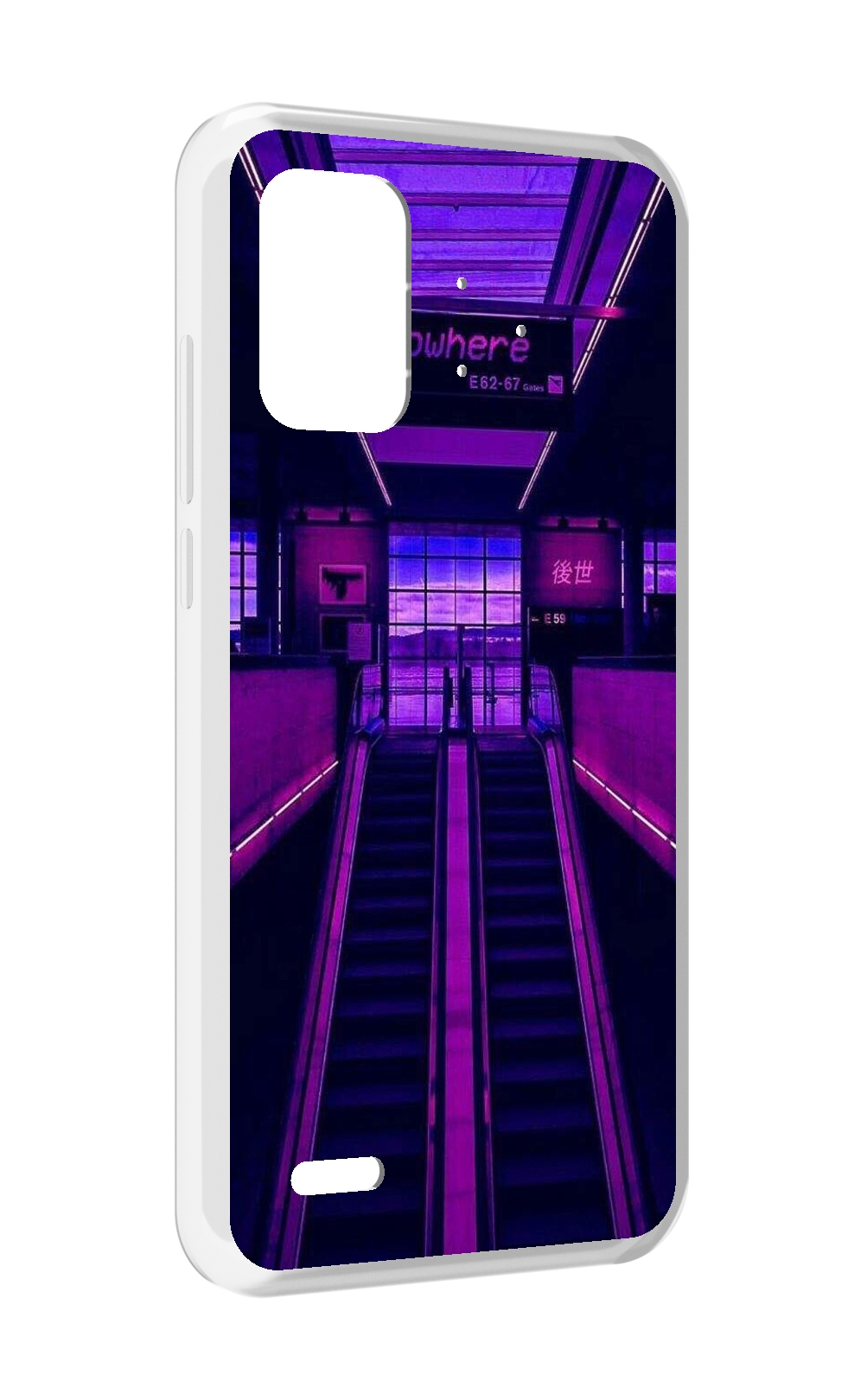 

Чехол MyPads фиолетовый эскалатор для UMIDIGI Bison Pro, Прозрачный, Tocco
