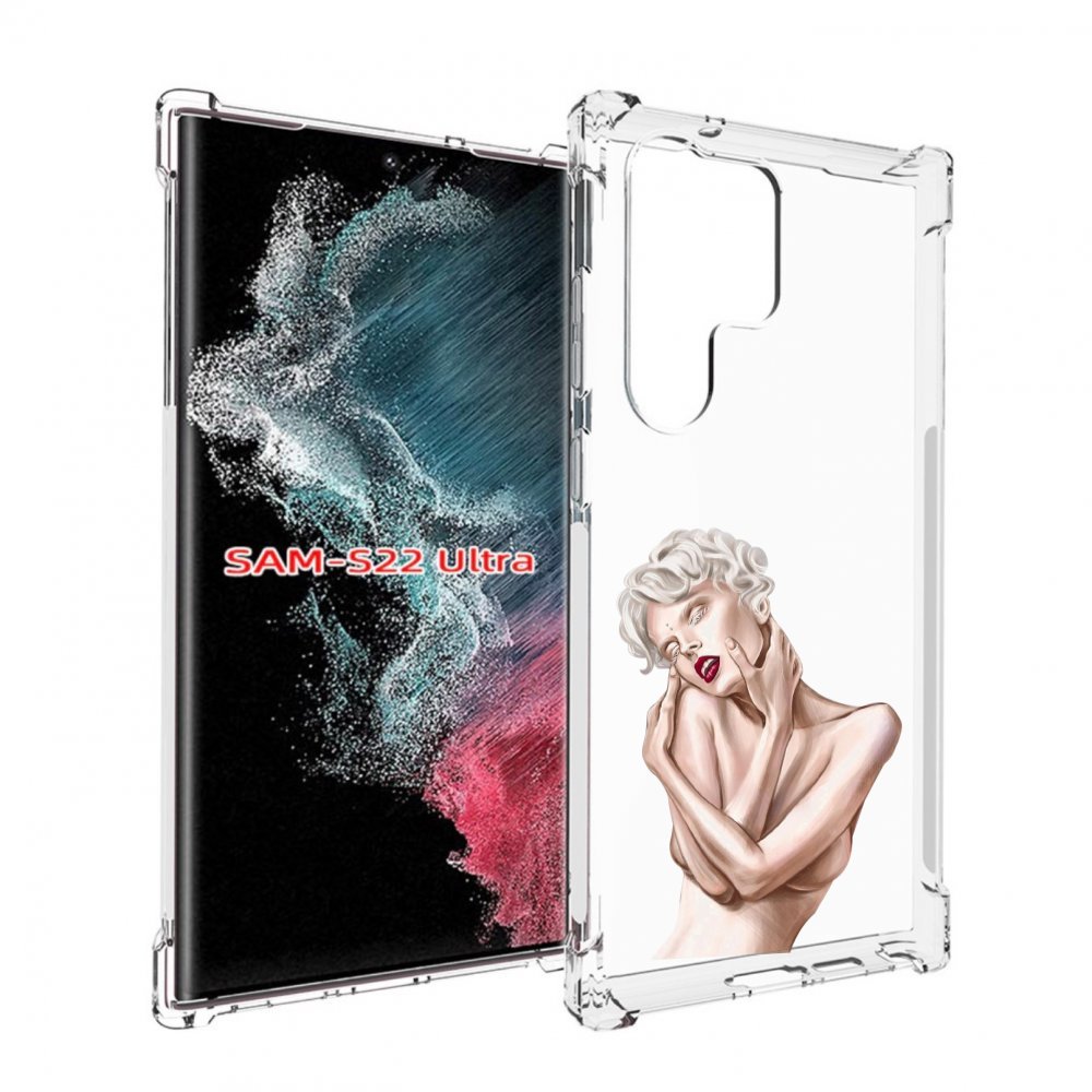 

Чехол MyPads Мигера женский для Samsung Galaxy S23 Ultra, Прозрачный, Tocco