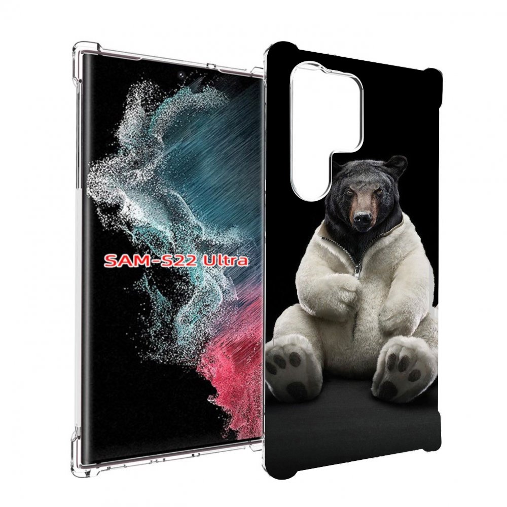 

Чехол MyPads Медведь-бурый-белый для Samsung Galaxy S23 Ultra, Прозрачный, Tocco