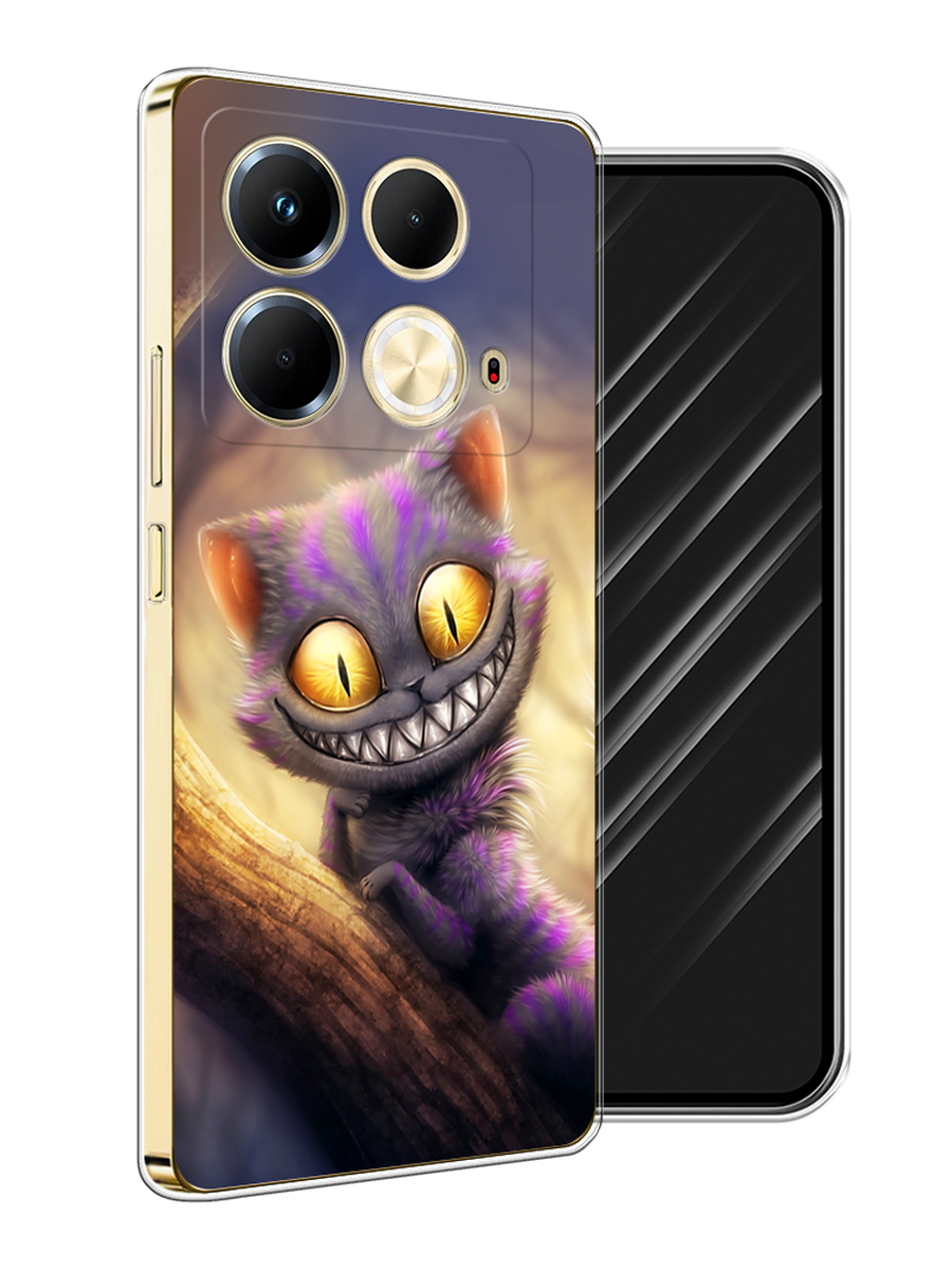 

Чехол Awog на Infinix Note 40 "Cheshire Cat", Фиолетовый;желтый, 3105850-1