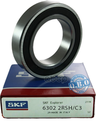 

Подшипник 15/42/13, Шариковый Skf 6302-2RSH/C3