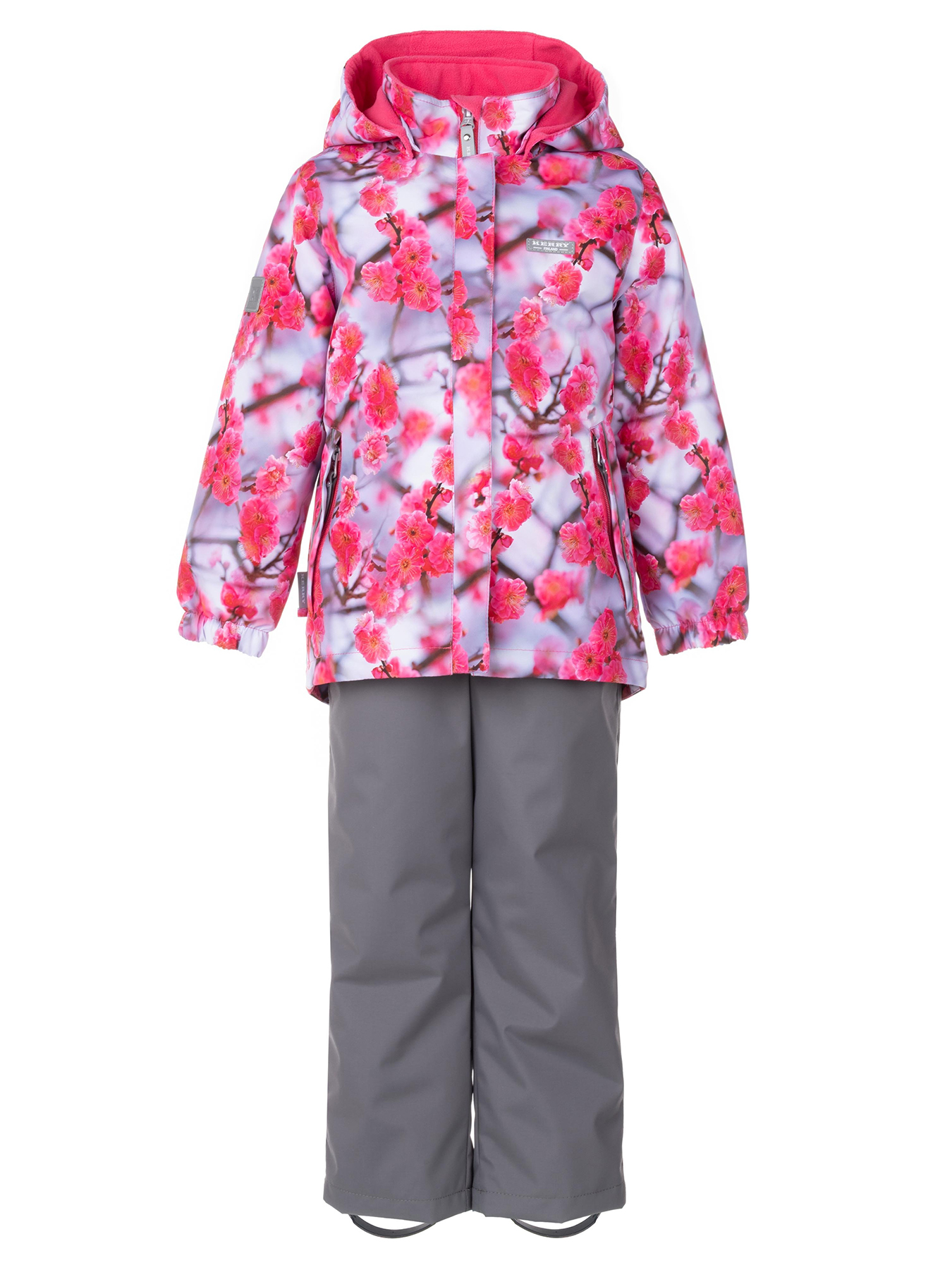 

Комплект верхней одежды KERRY HEDVIG K24036A, 1277-серый с яркими цветами, 122, HEDVIG K24036A