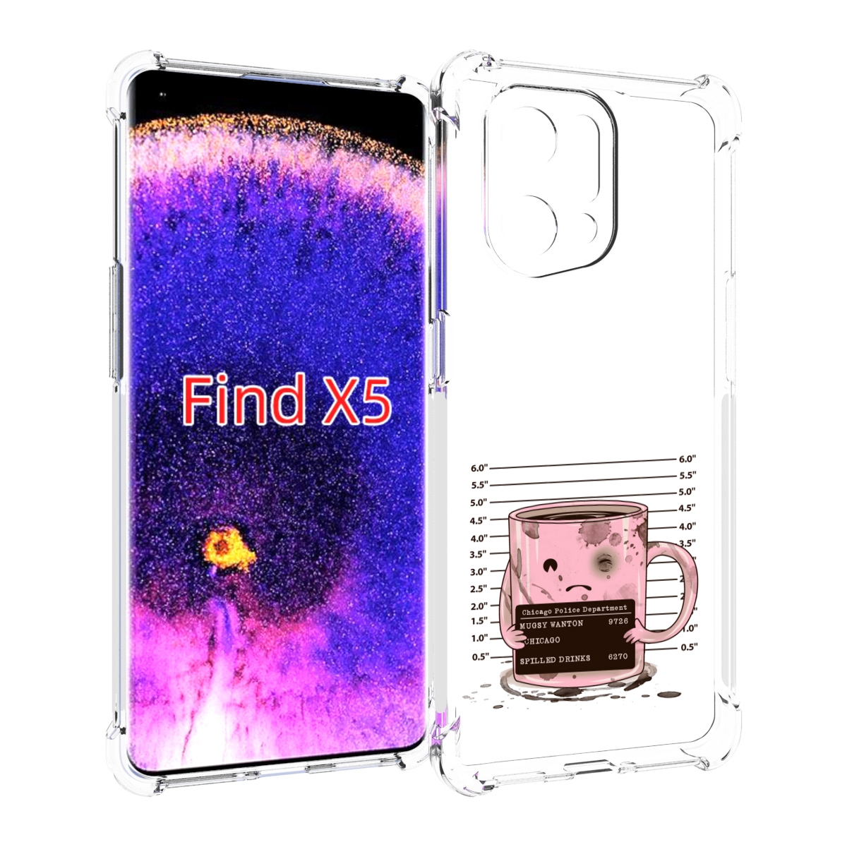 

Чехол MyPads кружка для Oppo Find X5, Прозрачный, Tocco