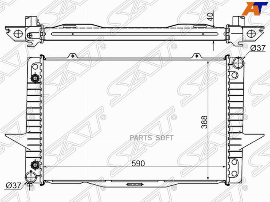 

Радиатор Volvo 850/S70/V70 2.0/2.3/2.5/2.5td 91-00 Sat арт. VL0001-1