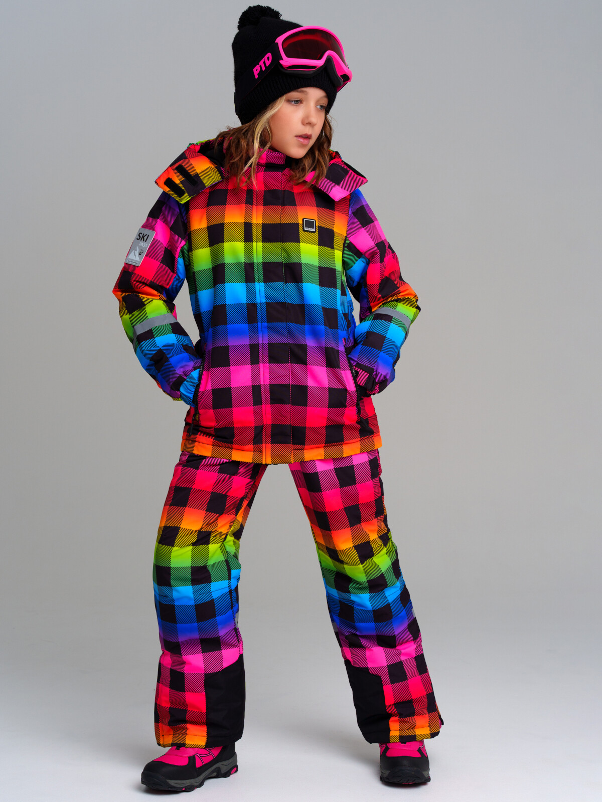 Комплект для девочек PlayToday: куртка, брюки, цветной, 152