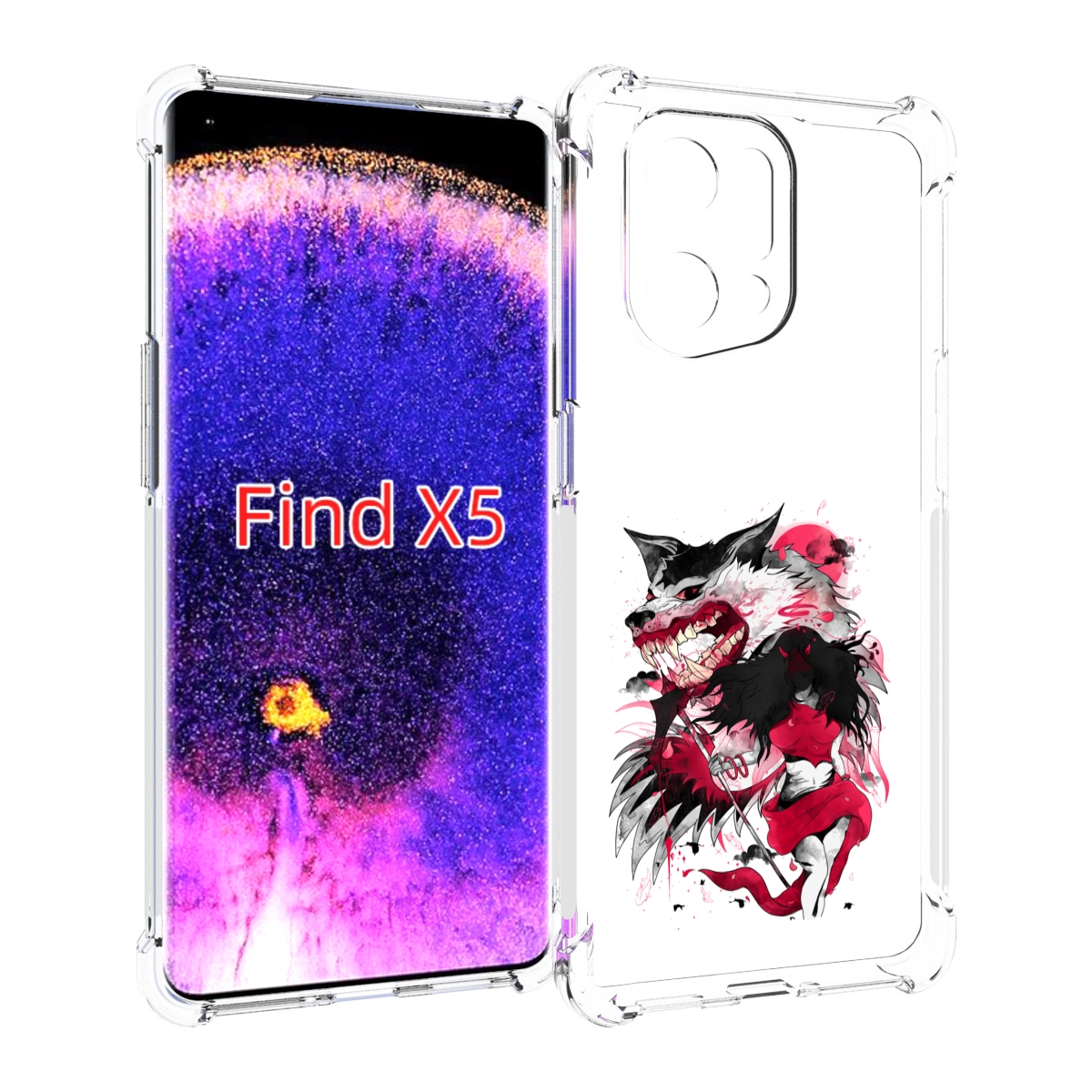 

Чехол MyPads красная шапочка для Oppo Find X5, Прозрачный, Tocco
