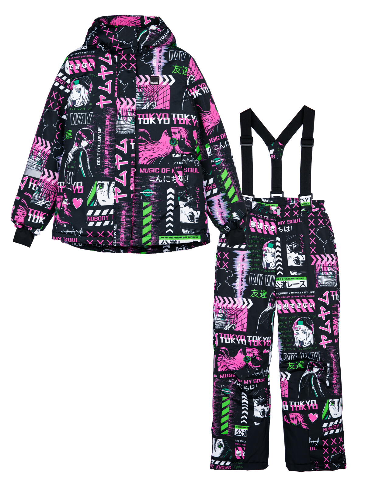 Комплект для девочек PlayToday: куртка, брюки, цветной, 146
