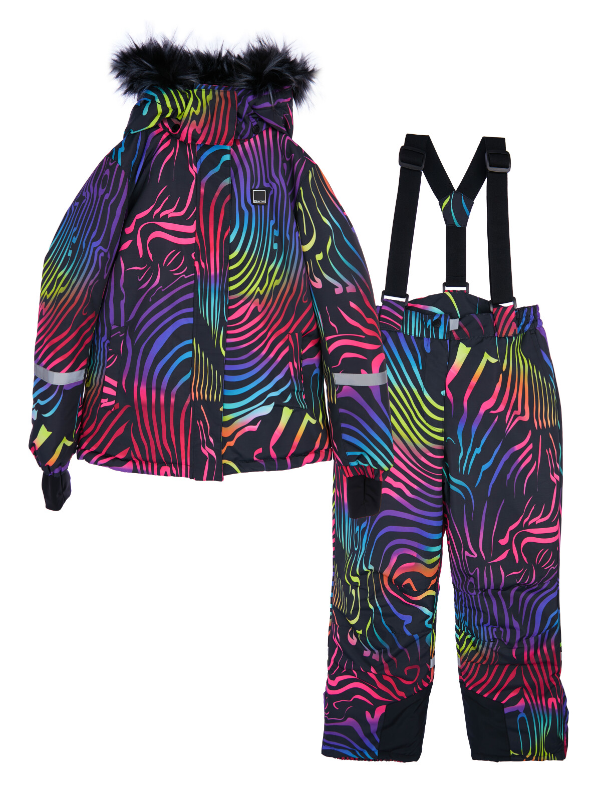 Комплект для девочек PlayToday: куртка, брюки, цветной, 128
