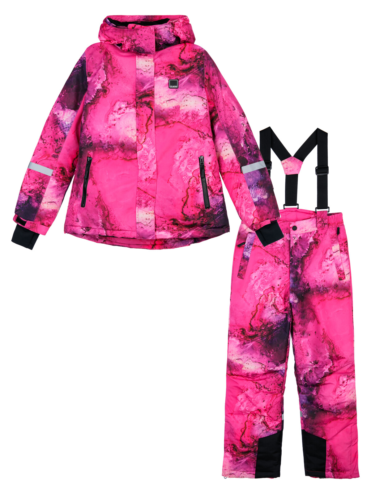 Комплект для девочек PlayToday: куртка, брюки, фуксия, 170