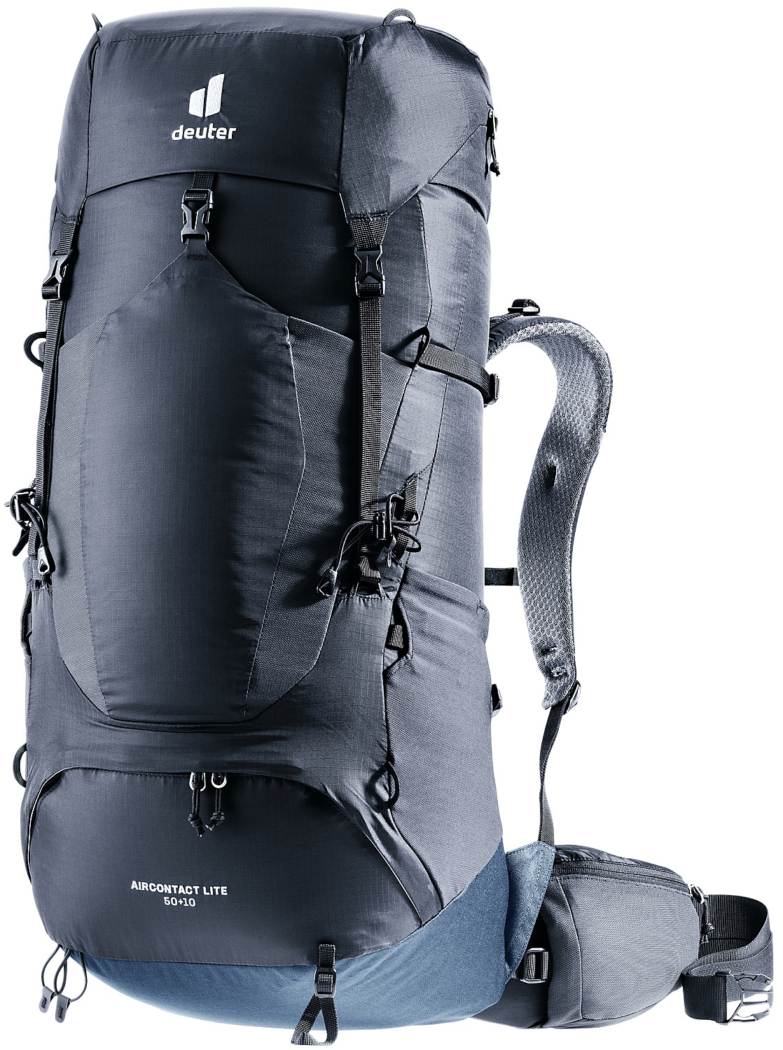 

Рюкзак Deuter Aircontact Lite 50+10, Black-Marine, Черный